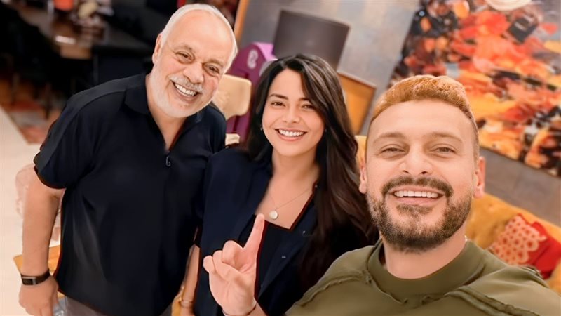 بصورة جمعت الطرفين.. رامز جلال يعلن انتهاء أزمته مع أسماء جلال رامز جلال وأسماء جلال مع أشرف زكي