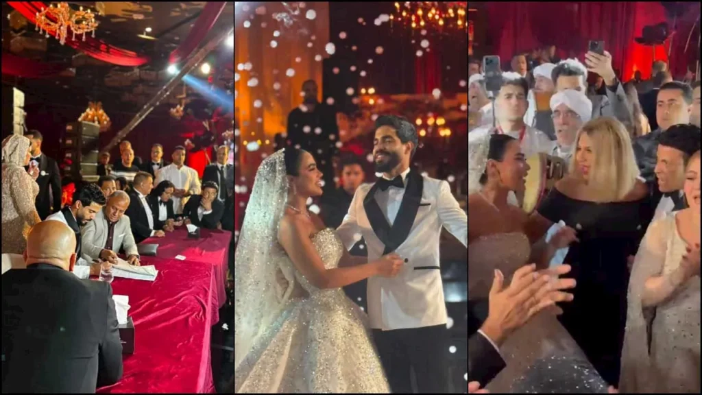 بحضور ريم البارودي.. سعد الصغير يحتفل بزفاف نجله محمد حفل زفاف نجل سعد الصغير